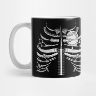 Hairdresser Skeleton Rib Cage Funny Mug